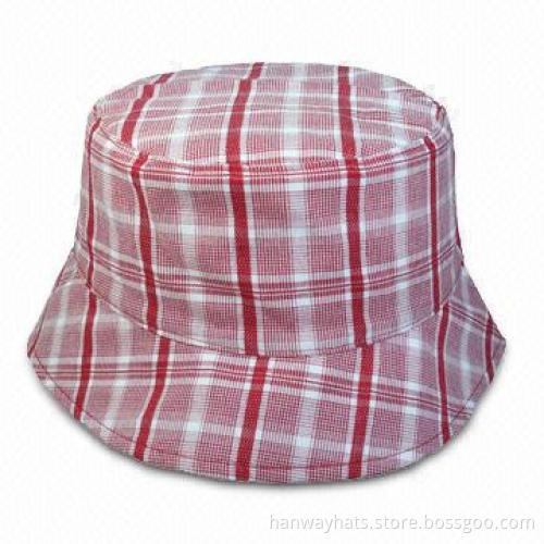 2012 New Style Spring Women's Fashionable Bucket Hat, 108 x 58 Cotton Twill Red and White Striped